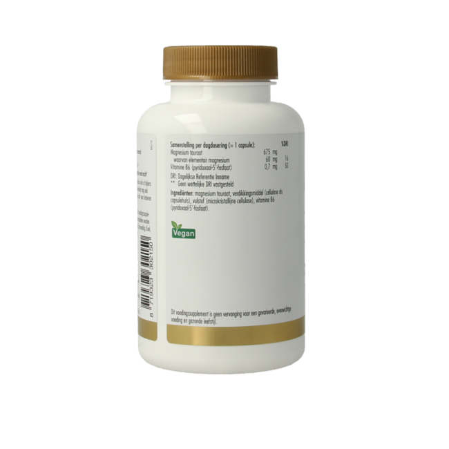 Golden Naturals Magnesium tauraat 90 Vegetarische capsules