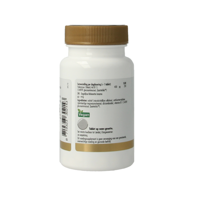 Golden Naturals Foliumzuur actief 90 Cápsulas vegetarianas