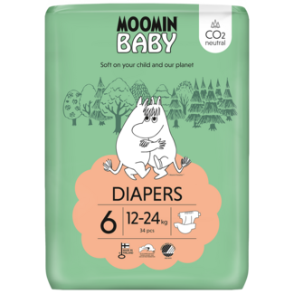 Moomin Couches bébé taille 6 34 pièces