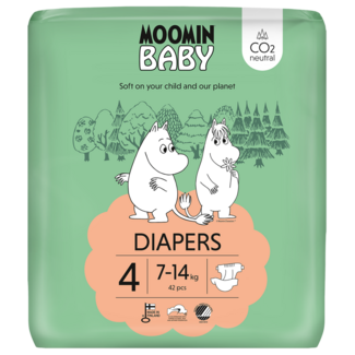 Moomin Babywindeln Größe 4, 42 Stück