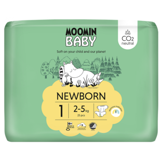 Moomin Pañales para bebé talla 1 25 unidades