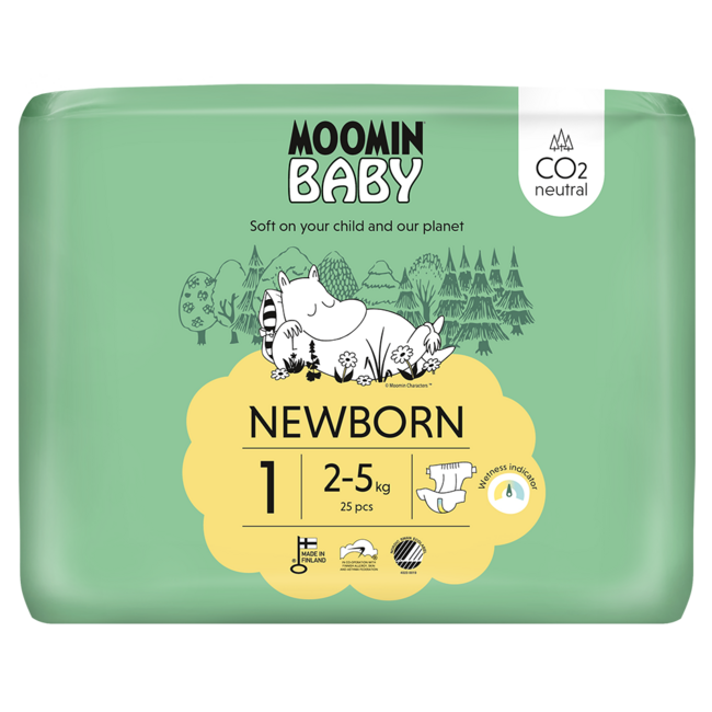 Pannolini per neonati taglia 1, 25 pezzi