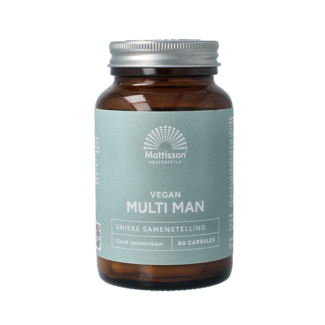 Mattisson Multi man vegan - bien assimilable 60 Gélules végétariennes