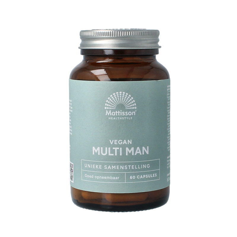 Mattisson Multi Man Vegan: Multivitaminico Uomo Altamente Assorbibile