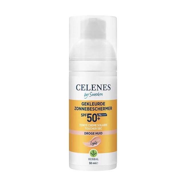Celenes Herbal dry touch fluido ligero con color SPF50+ 50 mililitros