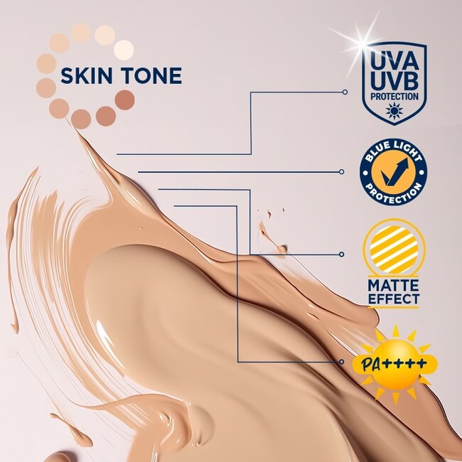 Celenes Herbal suchy dotyk koloryzujący lekki fluid SPF50+ 50 mililitrów