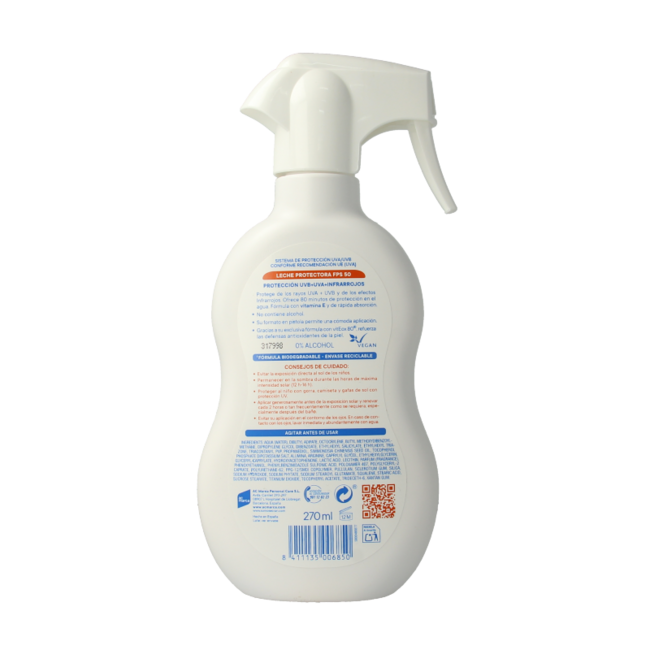 Ecran Sun milk SPF50 spray bottle 270 Millilitres