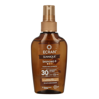 Ecran Olejek do opalania Ecran Sunnique broncea+ SPF30 100 mililitrów