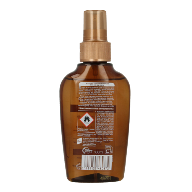 Ecran Sunnique aceite broncea+ SPF30 100 Milliliter