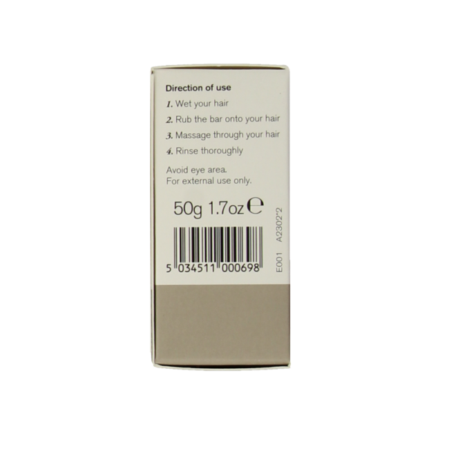 Green People Champú en barra sin aroma reparador antiencrespamiento 50 gramos