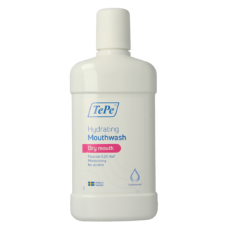 TePe TePe Hydraterende mondspoeling droge mond unflavoured 500 Milliliter