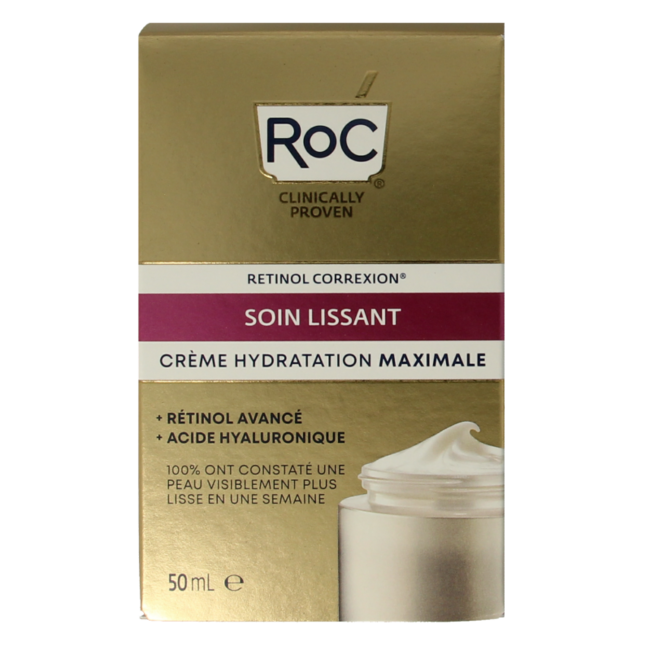 ROC Retinol Correxion Wygładzanie Linii Maksymalne Nawilżenie 50 Mililitrów