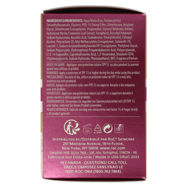 ROC Retinol Correxion Wygładzanie Linii Maksymalne Nawilżenie 50 Mililitrów