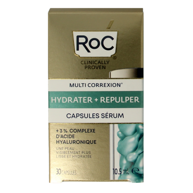ROC Multi correxion hydrate+plump serum capsules 30 Stuks