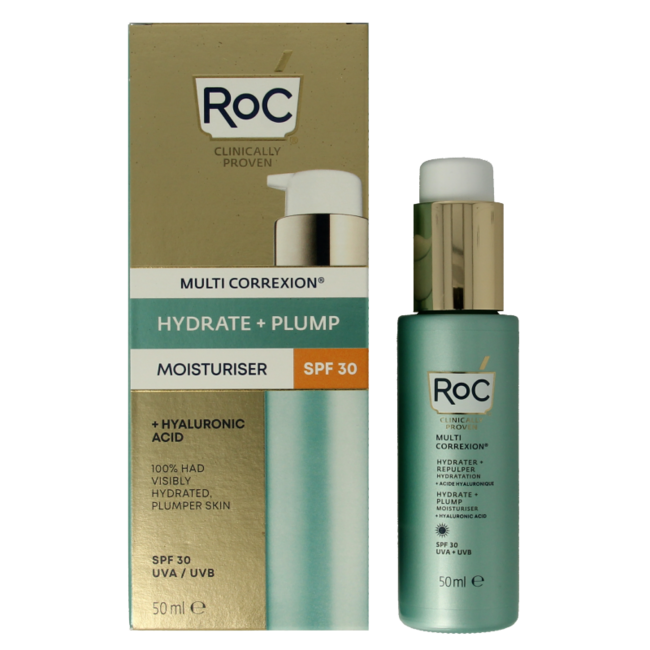 ROC Multi Correxion Hydrate+Plump Feuchtigkeitscreme LSF 30 50 Milliliter