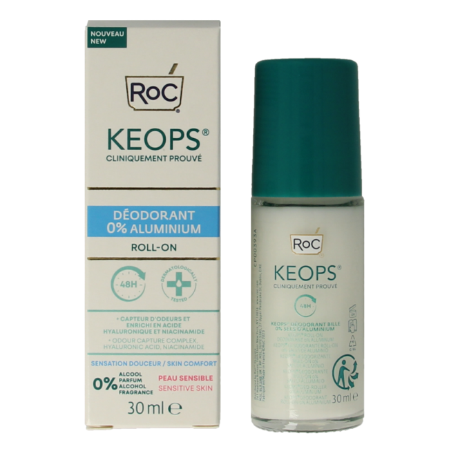 ROC Keops Deodorant Roll-on 0% Aluminium 30ml
