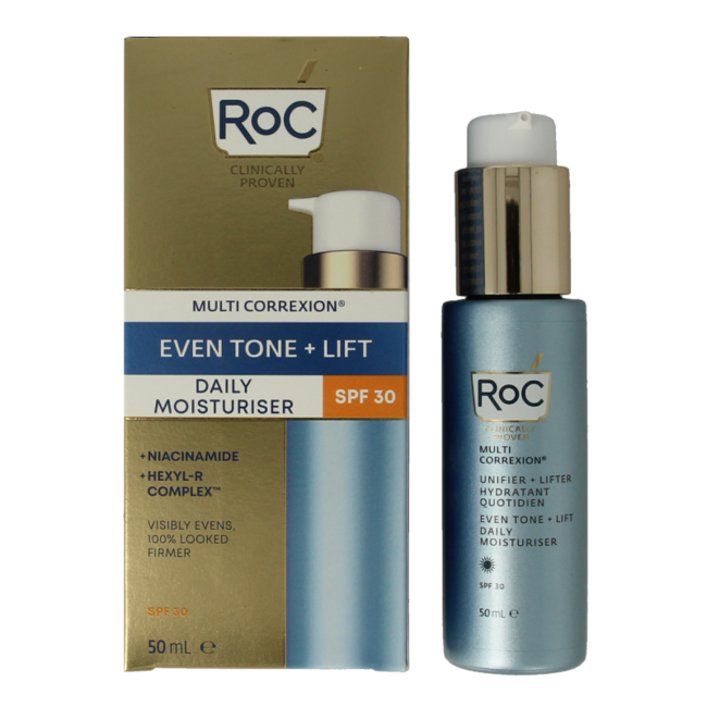 ROC Multi correxion even tone+lift daily moistur SPF30 50 Milliliter