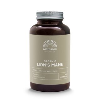 Mattisson Lion's mane 500mg bio 120 cápsulas vegetarianas