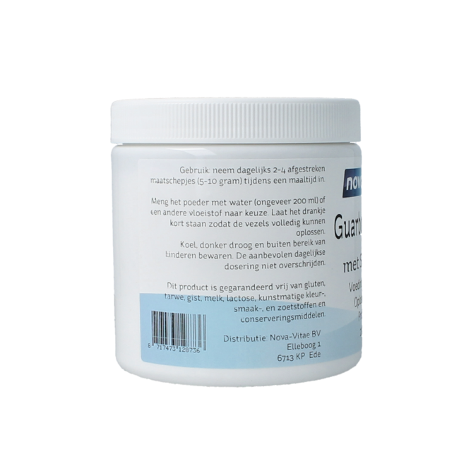 Nova Vitae Fibres de Gomme de Guar Sunfiber AG 200 Grammes