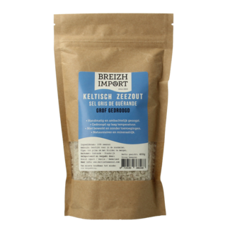 Breizh Import Gros sel de mer celtique séché (sachet recharge) 400 g