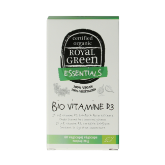 Royal Green Organic Vitamin D3 60 Vegetarian Capsules