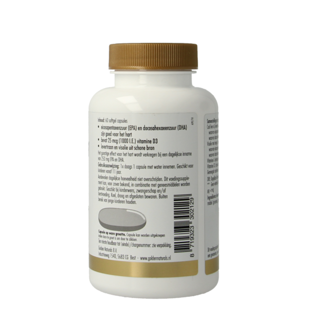 Golden Naturals Super Lebertranöl 60 Kapseln