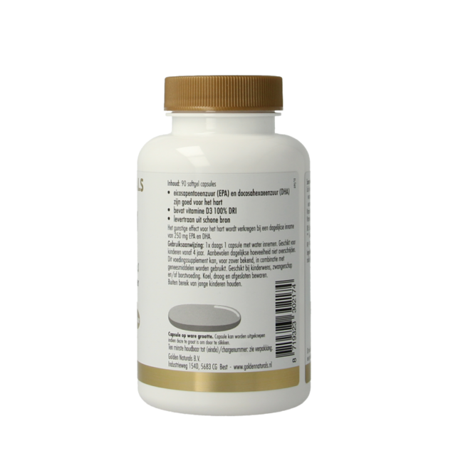 Golden Naturals Cod liver oil 90 Kapseln