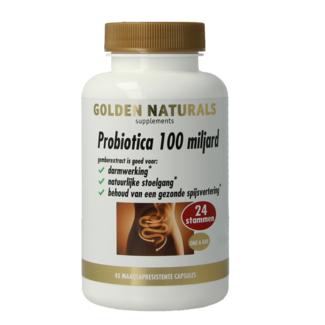 Golden Naturals Golden Naturals Probiotyki 100 miliardów 45 Kapsułek Wegetariańskich