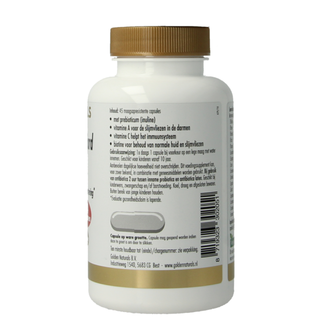 Golden Naturals Probiotica 100 miljard 45 Vegetarische capsules