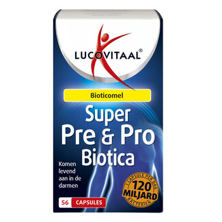 Lucovitaal Lucovitaal Super pré & probiotiques 120 milliards 56 gélules