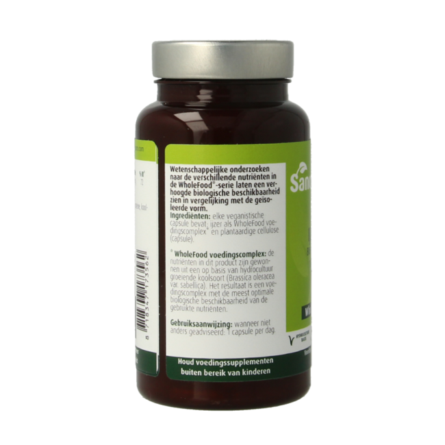 SanoPharm Hierro 10mg wholefood 30 Cápsulas