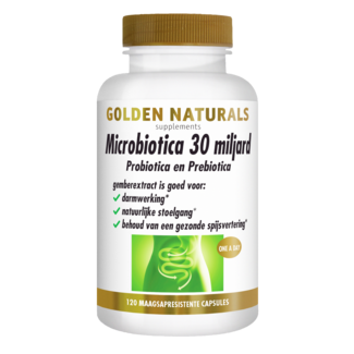 Golden Naturals Microbiotica 30 Milliarden 120 Vegetarische Kapseln
