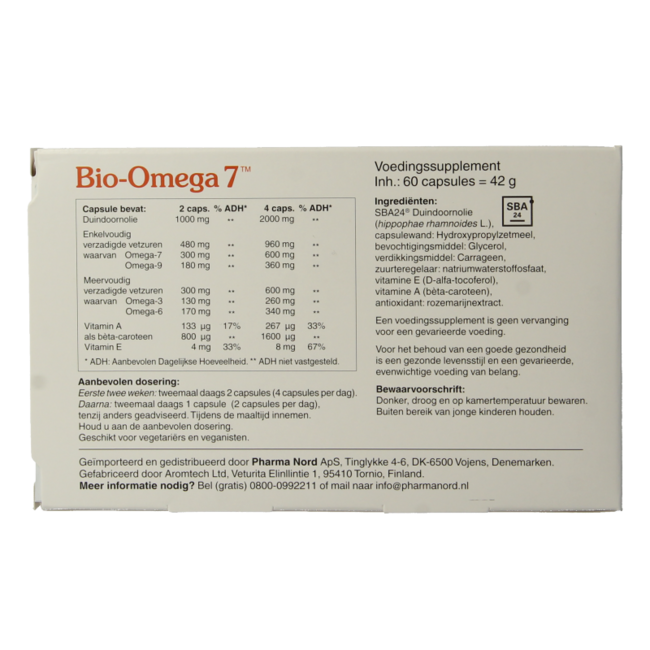 Pharma Nord Bio Omega 7 60 Cápsulas