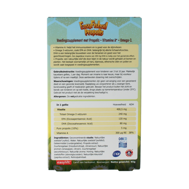 Easyfishoil propolis 30 żelków