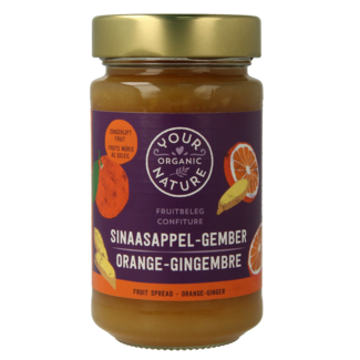 Your Organic Nature Spalmabile di Frutta Arancia e Zenzero Bio 250 Grammi
