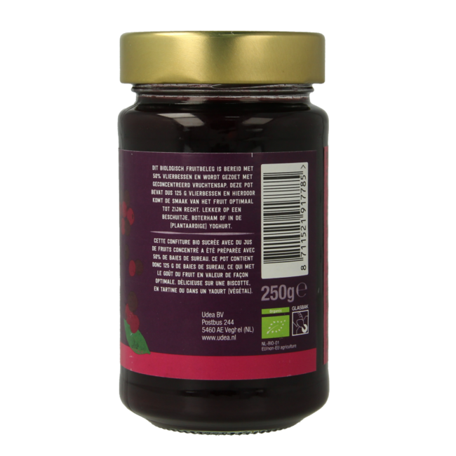 Crema de frutas de saúco bio 250 gramos