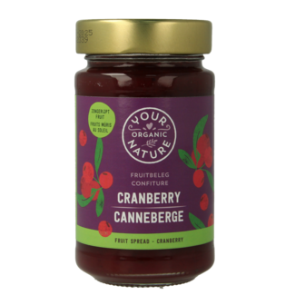 Your Organic Nature Spalmabile di Frutta Mirtillo Rosso Bio 250 Grammi