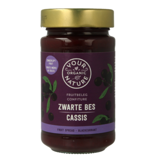 Your Organic Nature Your Organic Nature Fruchtaufstrich Schwarze Johannisbeere Bio 250 Gramm