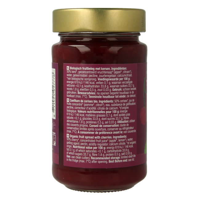 Fruit beleg kers bio 250 Gram