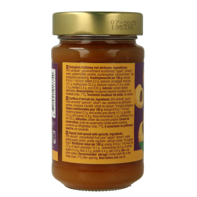 Préparation de fruits à l'abricot bio 250 g