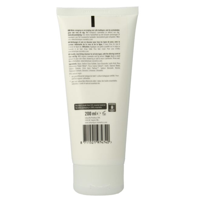 Botanique Bath & Shower Gel Rose & Fig 200 Millilitres