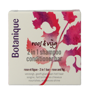 Botanique Botanique Champú y acondicionador 2 en 1 en pastilla rosa e higo 100 Gramos