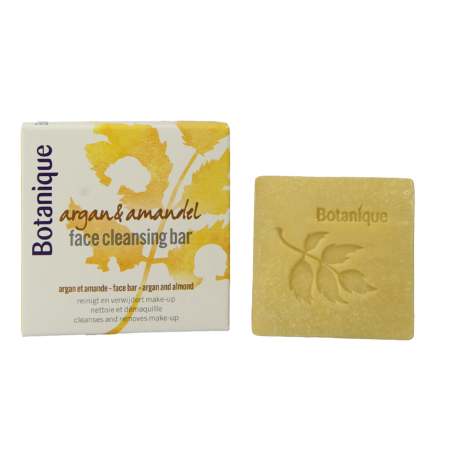 Botanique Face cleansing bar argan & almond 50 Gram