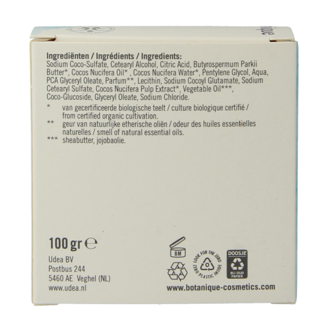 Botanique Jabón para cuerpo y rostro de coco 100 g