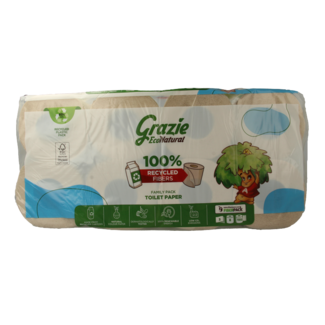 Grazie Natural Toiletpapier 3-laags 8 Stuks