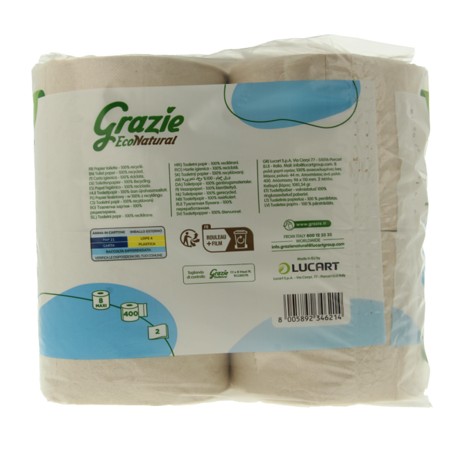 Toilettenpapier 2-lagig 8 Stück