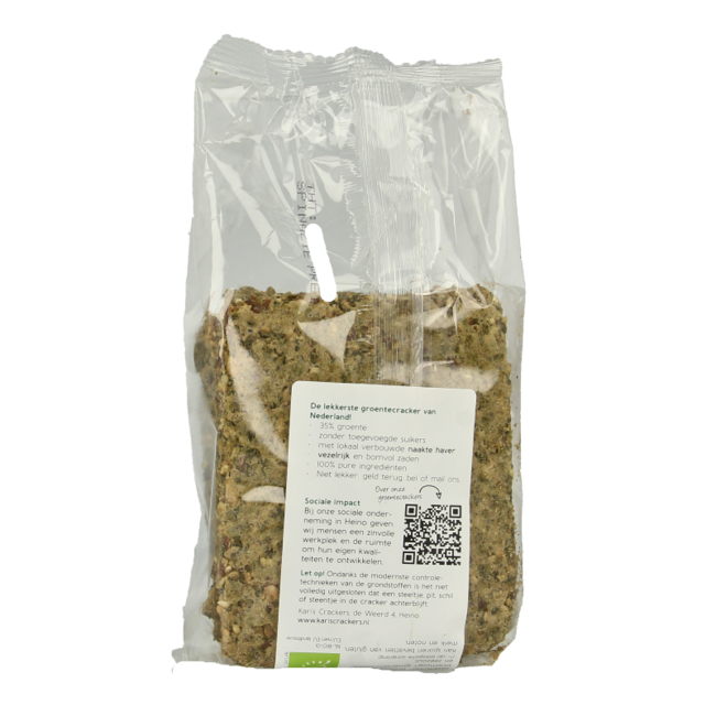 Organic Spinach Leek Vegetable Cracker 170 Gram