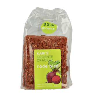Kari's Crackers Krakersy warzywne z burakiem bio 180 gramów
