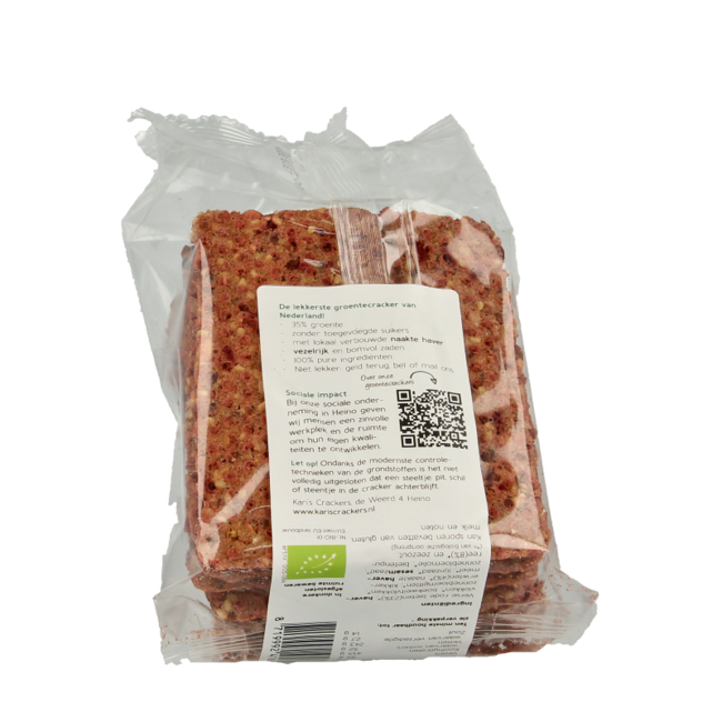 Organic beetroot vegetable cracker 180 Gram