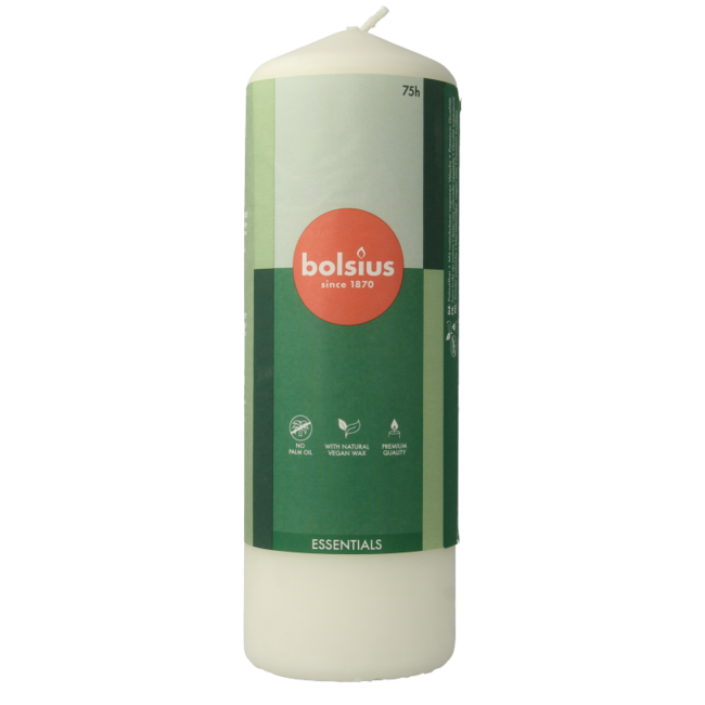 Bolsius Stompkaars 200/68 cloudy white 1 Stuks